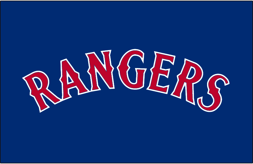 Texas Rangers 1994-2000 Jersey Logo fabric transfer version 2